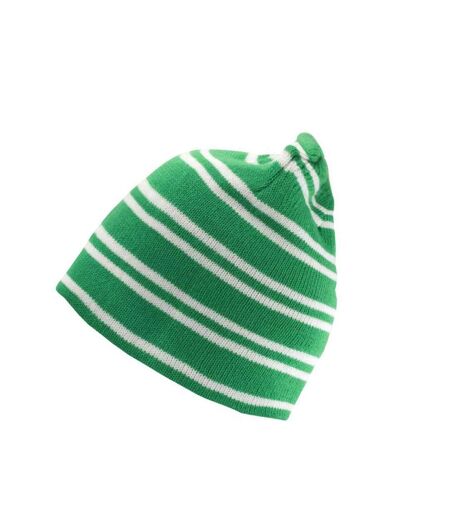 Bonnet Team Blanc Vert Kelly Result Winter Essentials