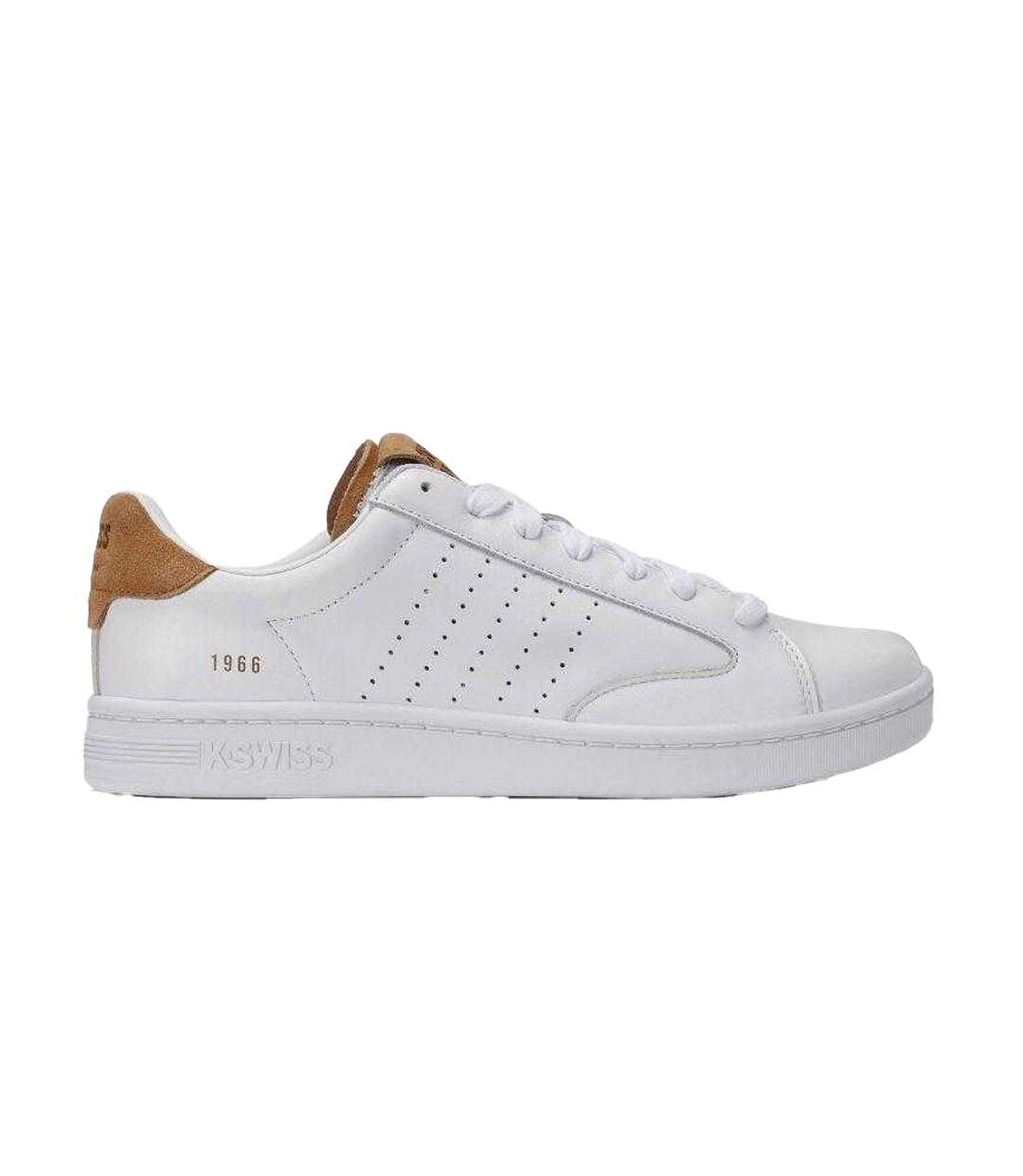 Baskets Lozan Klub Homme Blanc Marron K-Swiss-4