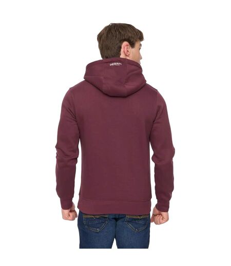 Mens Hellmere Hoodie Rum Raisin Crosshatch