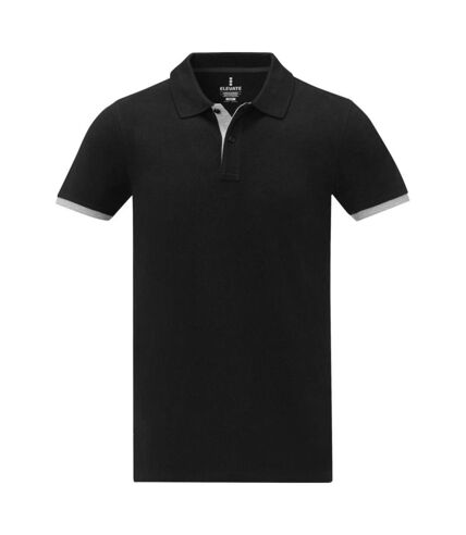 Elevate Mens Morgan Short-Sleeved Polo Shirt (Solid Black) - UTPF3821