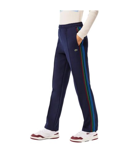 Pantalon De Survêtement Motif/style Rayure Latérale Femme Bleu Marine Foncé Lacoste