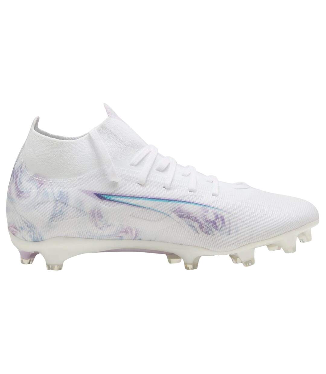 Womens/ladies Ultra 5 Match+ Brilliance Firm Ground Football Boots White Puma-3