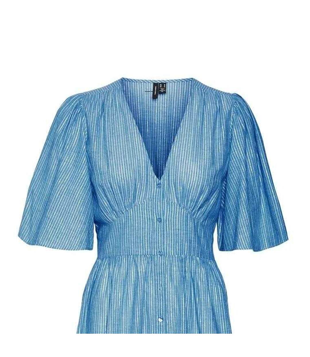 Robe Mi-longue Ines Femme Bleu Vero Moda-3