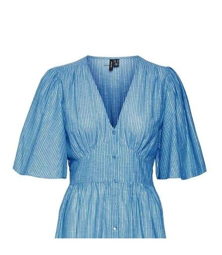 Robe Mi-longue Ines Femme Bleu Vero Moda