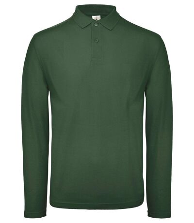 Polo manches longues - Homme - PUI12 - vert bouteille