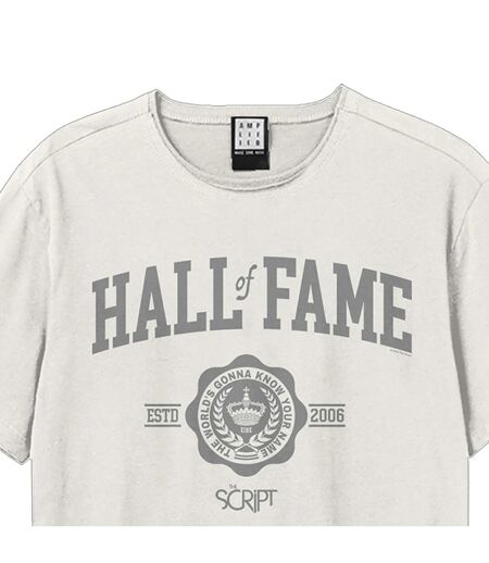 T-shirt Hall Of Fame Adulte Vieux Blanc Amplified