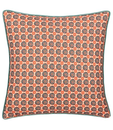 Onika geometric cushion cover 50cm x 50cm blue Wylder