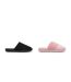INFINITIF PARIS Pantoufles Mules Femme Pack 2 Paires Tige Côtelée Semelle Mousse-3