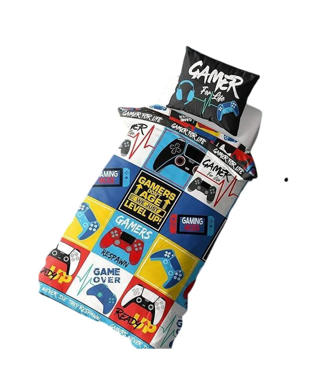 Levels Reversible Duvet Set Multicoloured Gamer-3