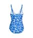 Womens/ladies Baylenne Fleur Bloom One Piece Swimsuit Blue Regatta-3