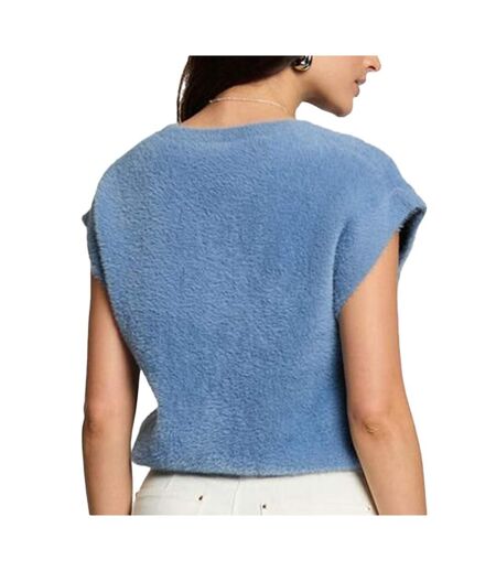 Pull sans manche  bleu clair femme morgan