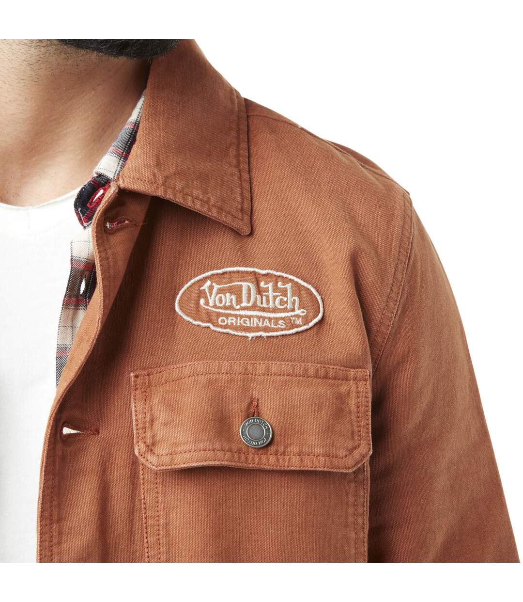 Veste homme avec broderie en coton Santi Vondutch-5