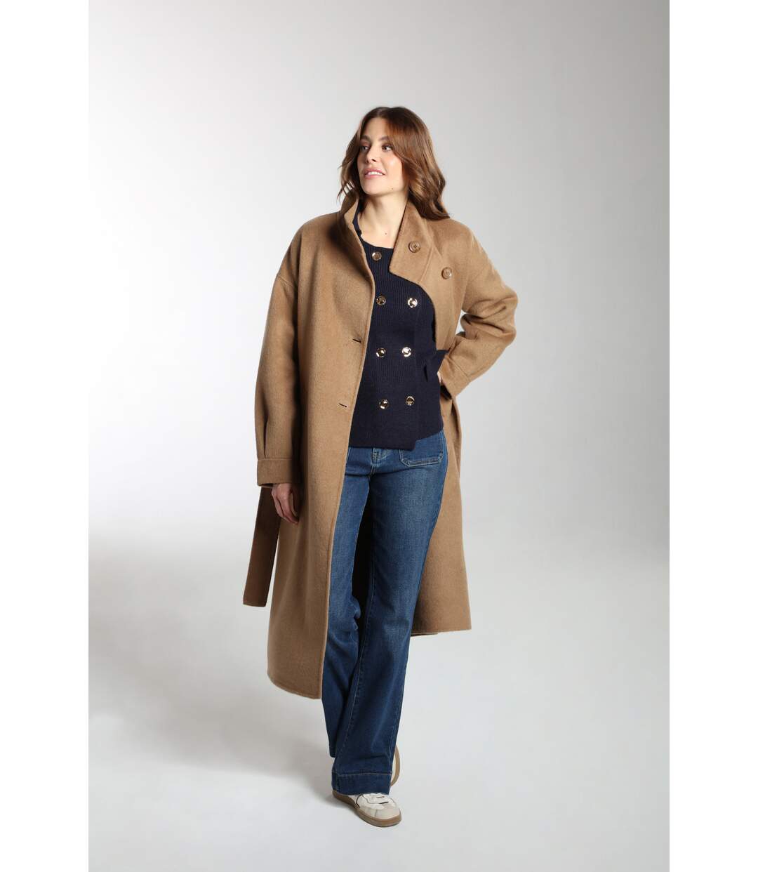 Manteau Dahlia  | Gerard Pasquier Avec Col Montant | Gerard Pasquier-4
