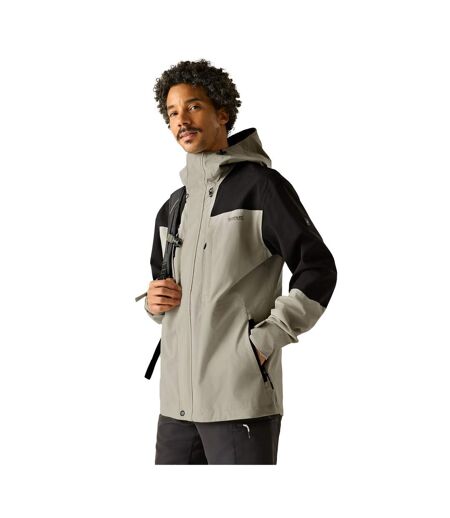Veste Imperméable À Capuche Freesdale Homme Blanc Cassé Noir Regatta