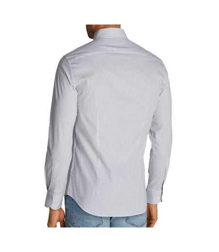 Chemise blanche/bleu homme tommy hilfiger poplin