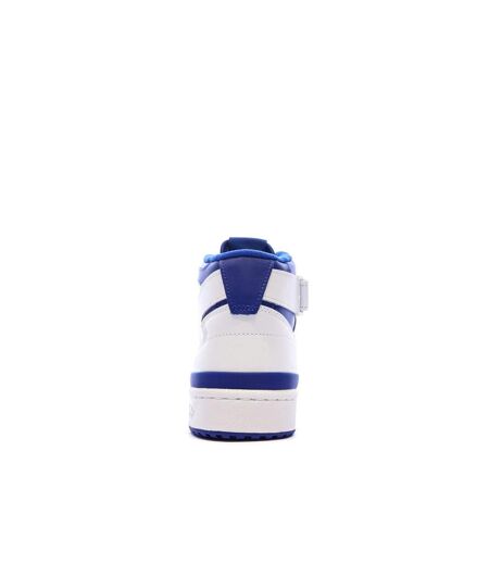 Basket blanc/bleu homme adidas forum mid