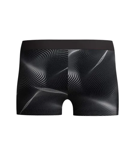 Mens Valmilton Dotted All-over Print Swim Shorts Black Grey Speedo