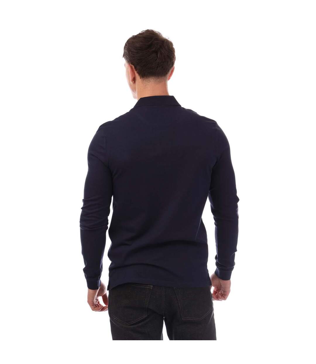 Polo Manches Longues Style Imprimé Co-ordinate Homme Bleu Marine Lyle & Scott-3