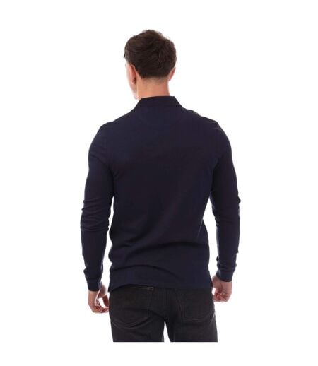 Polo Manches Longues Style Imprimé Co-ordinate Homme Bleu Marine Lyle & Scott