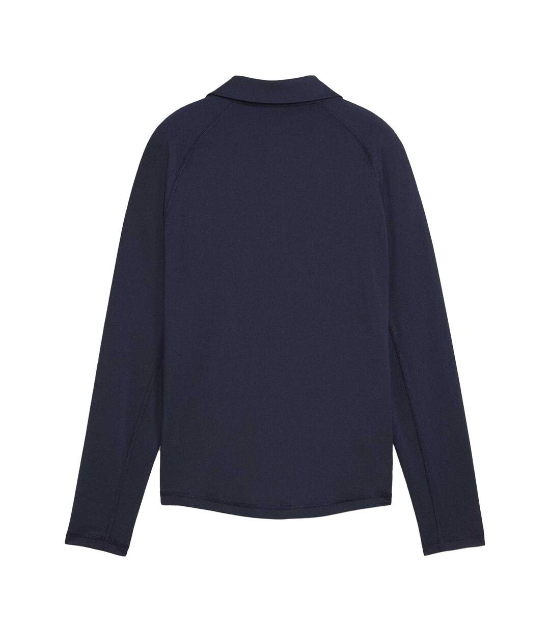 Womens/ladies Elasticated Cuff Tailored Raglan Long-sleeved Polo Shirt Navy Blazer Puma-2