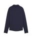 Womens/ladies Elasticated Cuff Tailored Raglan Long-sleeved Polo Shirt Navy Blazer Puma-2
