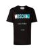 T-shirt Motif/style Réfléchissant Couture Homme Noir Moschino-2