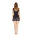 Ensemble De Pyjama Court Bride To Be Femme Noir Metzuyan-2