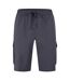 Mens Urbanex Cargo Shorts Dark Blue Boss-1