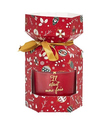 Bougie Parfumée Cracker Noël 180g Cannelle