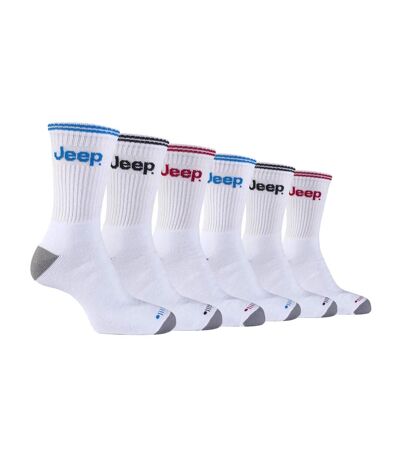 Men's 6 Pack Multipack Cushioned Crew Sport Socks - Outdoor Running