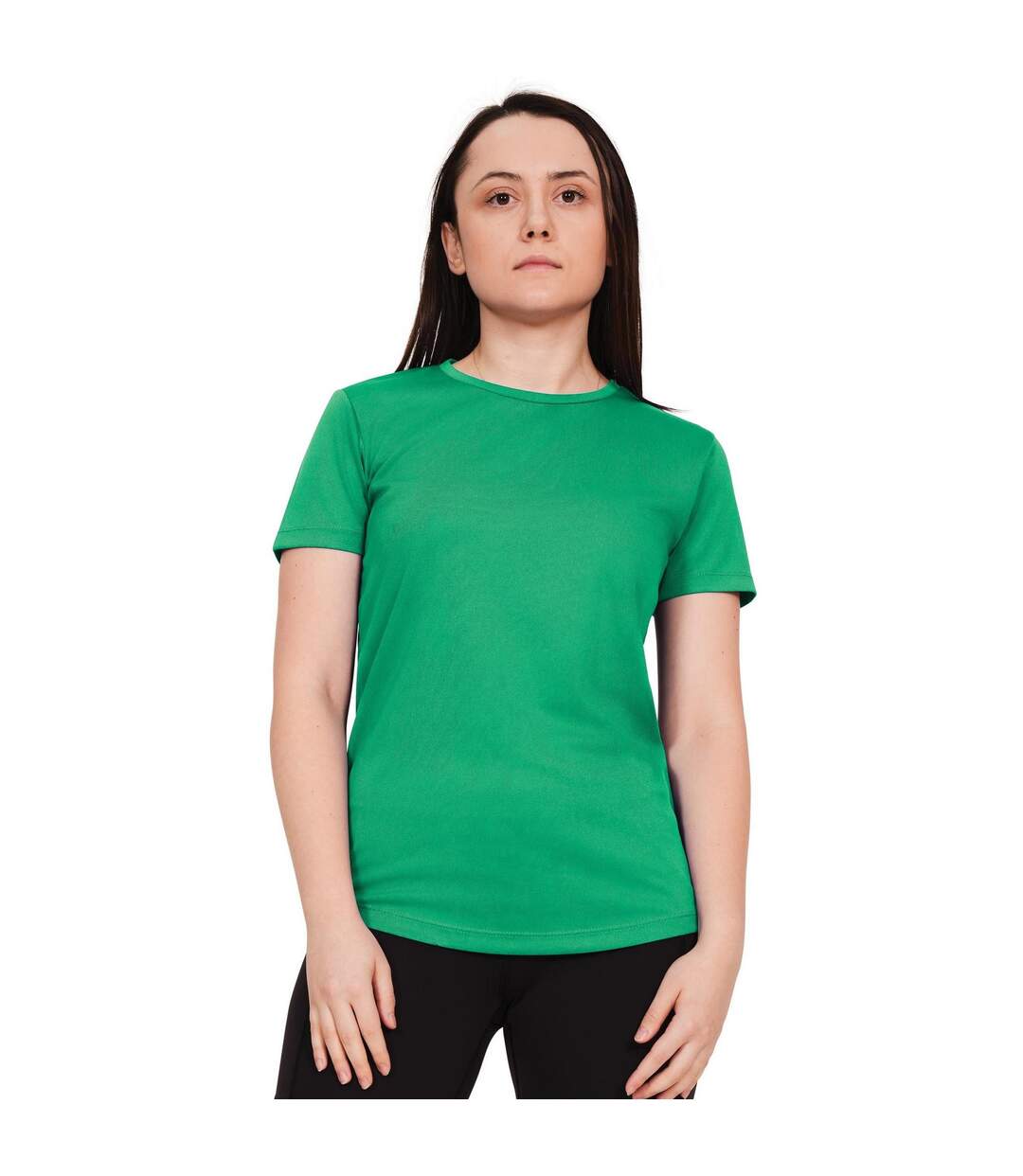 T-shirt original tech femme vert kelly Casual Classics