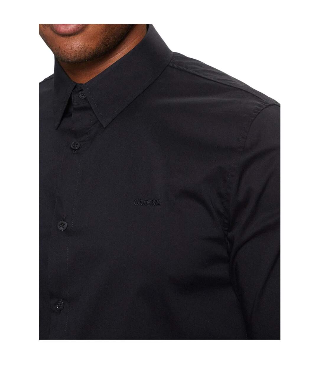 Chemise Motif/style Uni Homme Bleu Marine Guess-4
