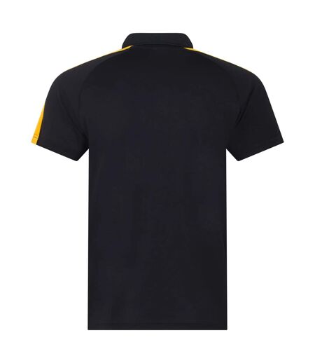 Polo Team Adulte Noir Jaune Or Finden & Hales