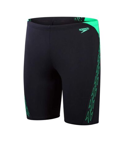 Mens hyper boom splice jammer shorts navy/green Speedo