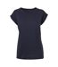 T-shirt Femme Bleu Marine Build Your Brand-1