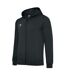 Mens Club Leisure Full Zip Hoodie Black White Umbro-2