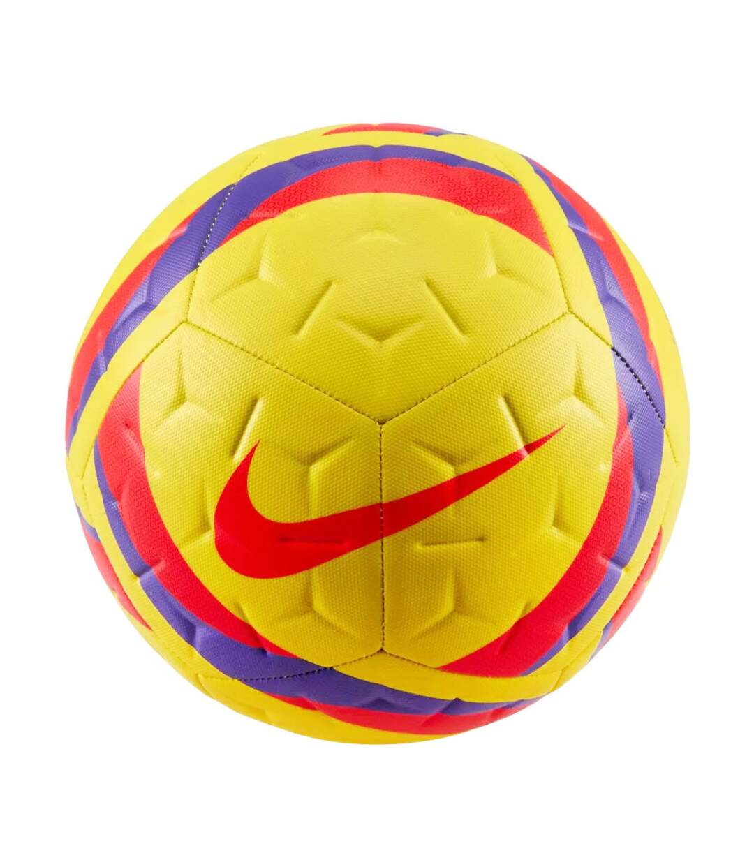 Ballon De Foot Motif/style Texturé Academy Team Taille 5 Jaune Rouge Bleu Nike-1