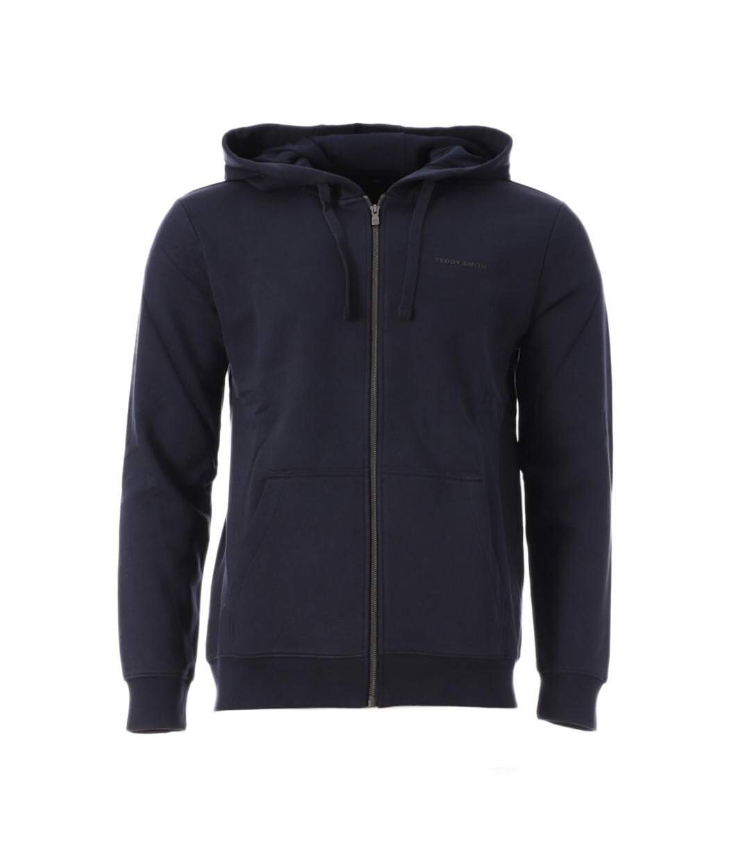 Sweat zippé marine homme teddy smith giclass little - l-1