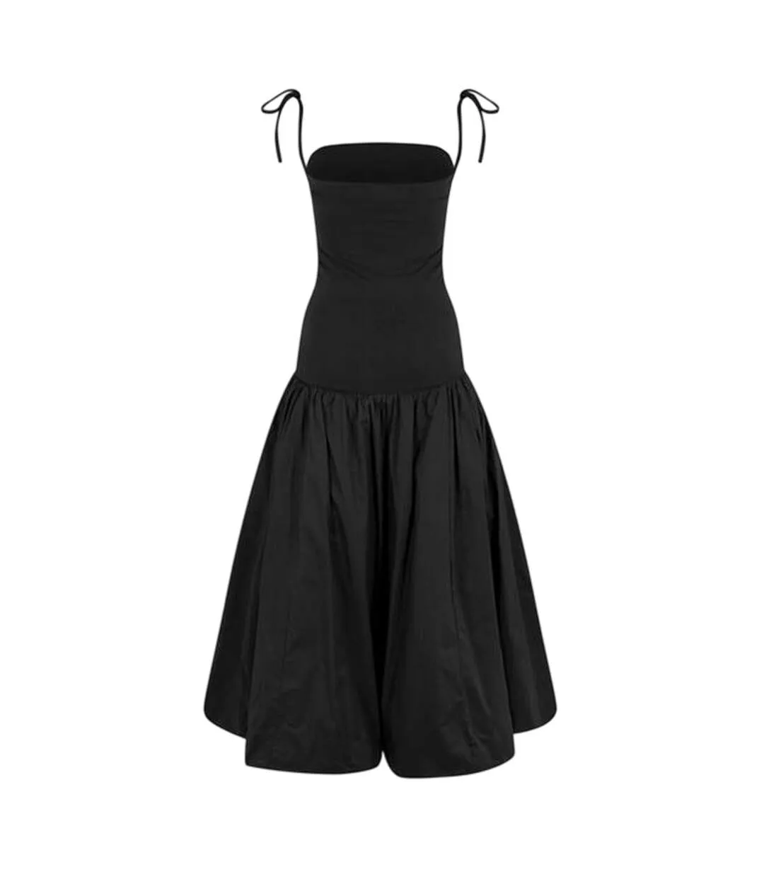 Robe Mi-longue Alexa Femme Noir AmyLynn-3