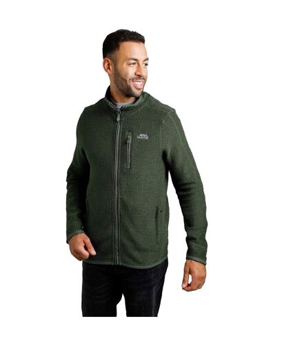 Mens transom zip macaroni eco friendly jacket deep lichen green Weird Fish