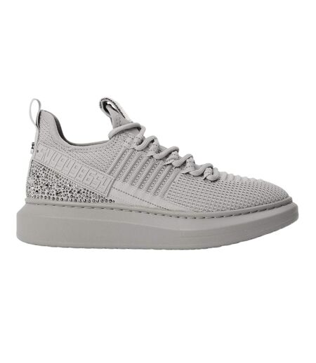 Womens/ladies Glorya Trainers Grey Steve Madden