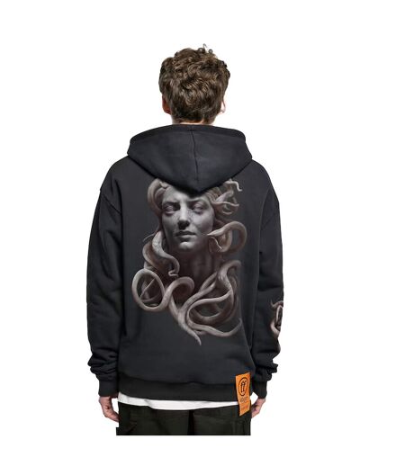 Sweat À Capuche Motif/style Médusa Homme Noir Forgotten Faces