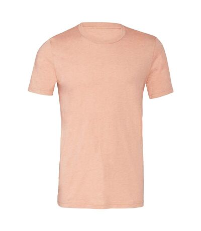 T-shirt adulte corail chiné Bella + Canvas