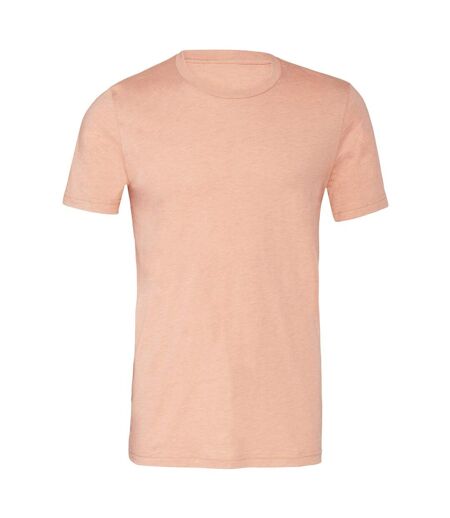 T-shirt adulte corail chiné Bella + Canvas