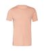 T-shirt adulte corail chiné Bella + Canvas