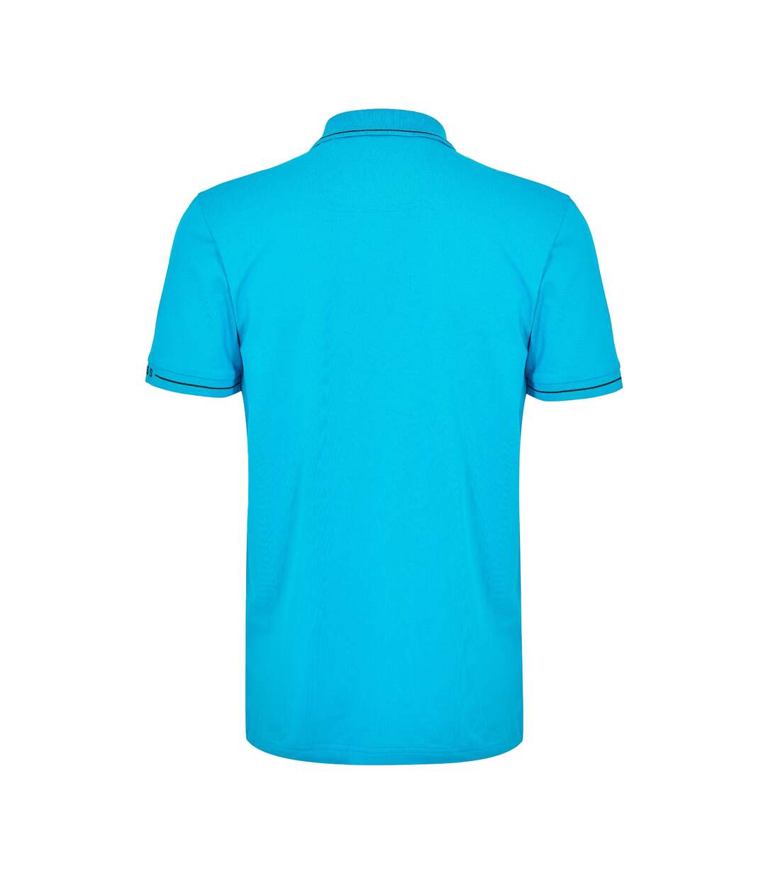 Mens Paddy Short-sleeved Polo Shirt Turquoise Aqua Boss-2