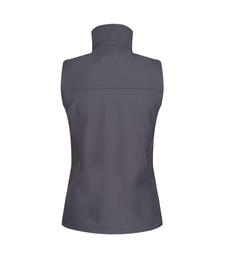 Womens/ladies Flux Softshell Bodywarmer / Sleeveless Jacket Water Repellent & Wind Resistant Seal Grey Regatta