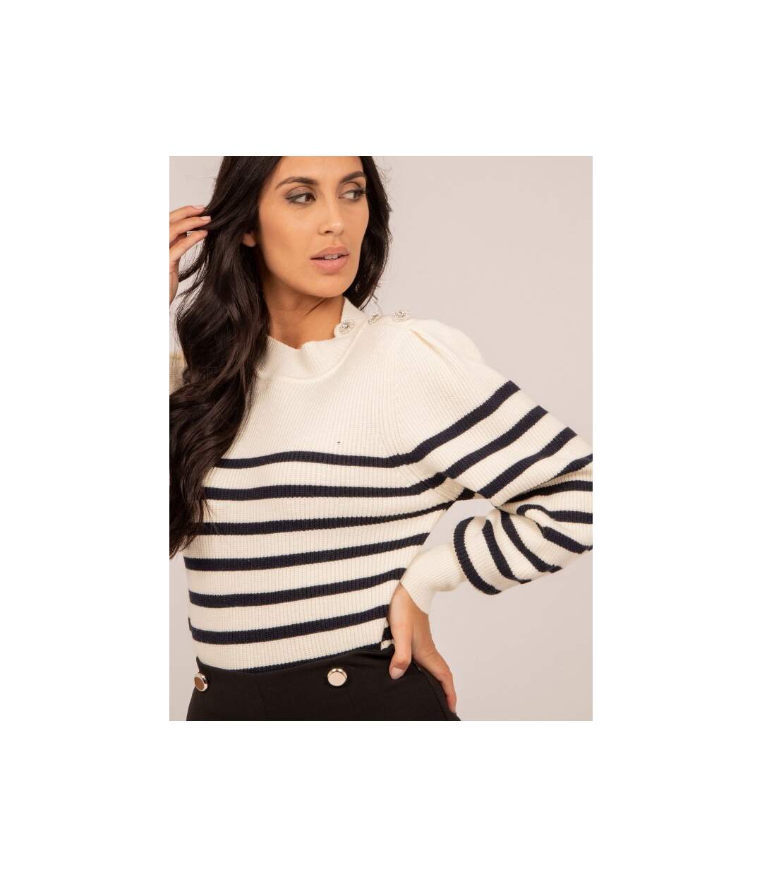 Pull rayures KERVIGNAC - Dona X Lisa-3