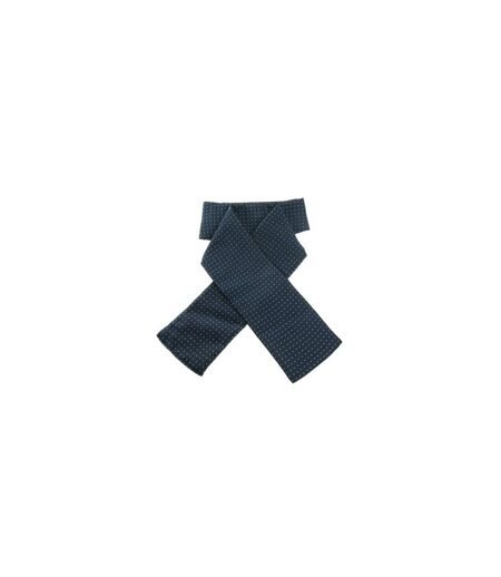 Plastron Déjà Noué À Pois Taille Unique Bleu Marine Blanc ShowQuest