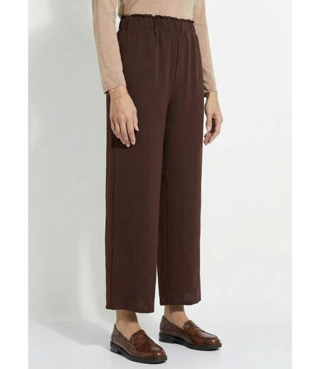 Pantalon large fluide en crêpe
